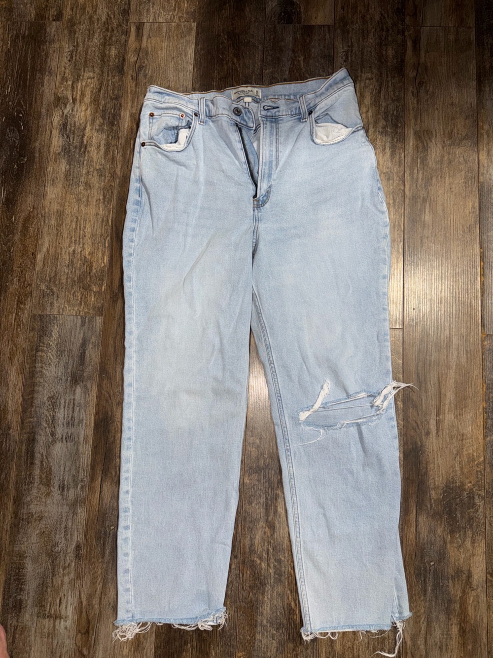 Abercrombie & Fitch Ankle Straight Ultra High Rise
